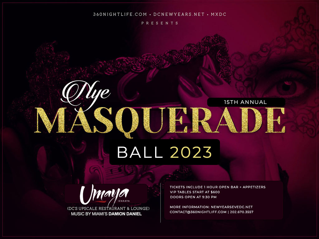 New Year's Eve Masquerade Ball at Umaya Washington, DC 2023